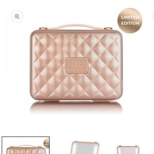 Beautifect Vanity makeup case NIB gold